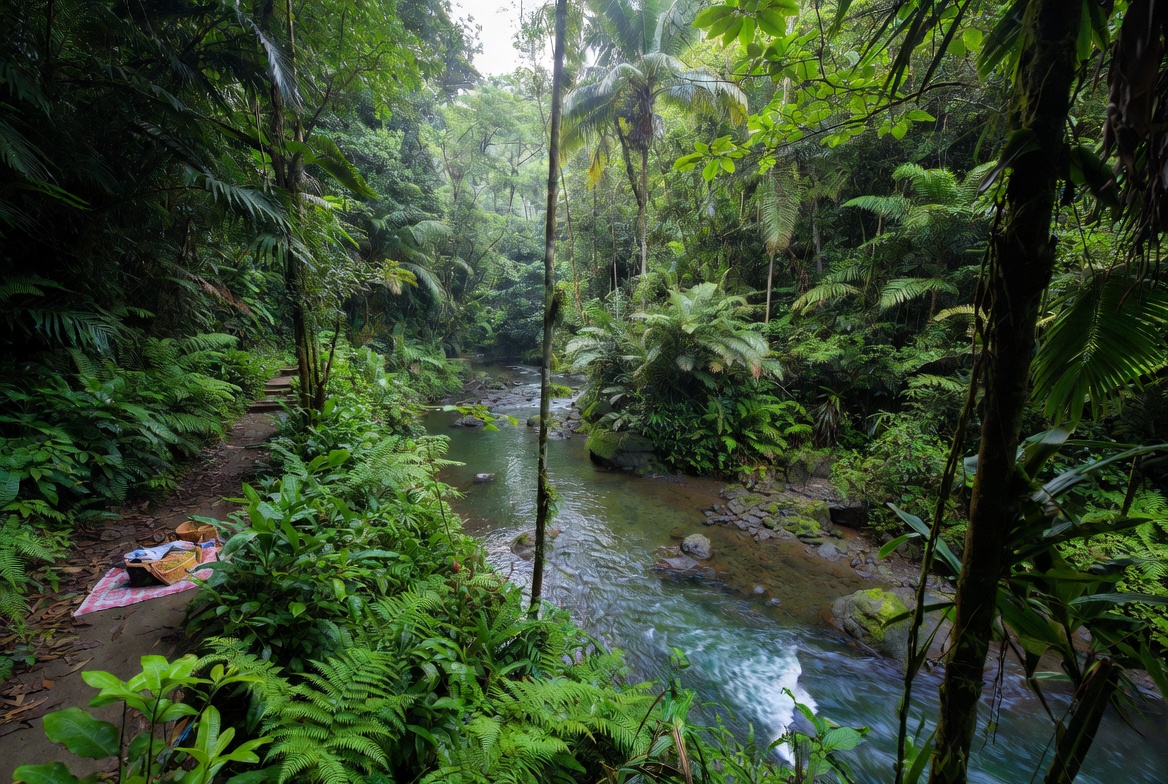 Cœur Bouliki en Martinique : randonnée, rivière et pique-nique en forêt