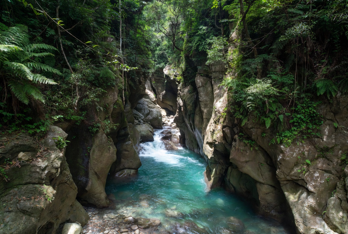 Les Gorges de la Falaise en Martinique : randonnée aquatique et cascade